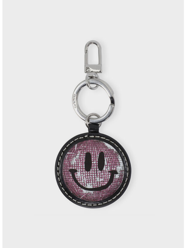 PORTACHIAVI BANNER SMILEY, 099 BLACK, large