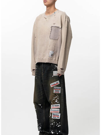 FELPA SUN FADED LIKE, BEIGE, small