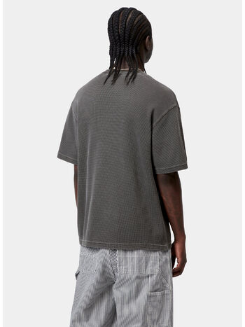 T-SHIRT NELSON WAFFLE, 89GD Black,garmentdyed, small
