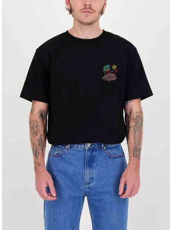 T-SHIRT LA COLLINE AUX FLEURS, BLACK, small