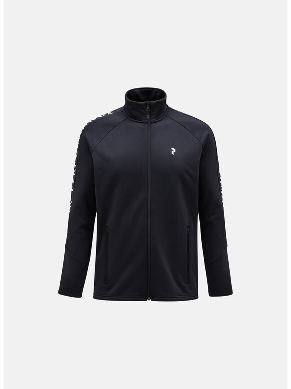 FELPA RIDER ZIP JACKET, BLACK/BLACK, medium