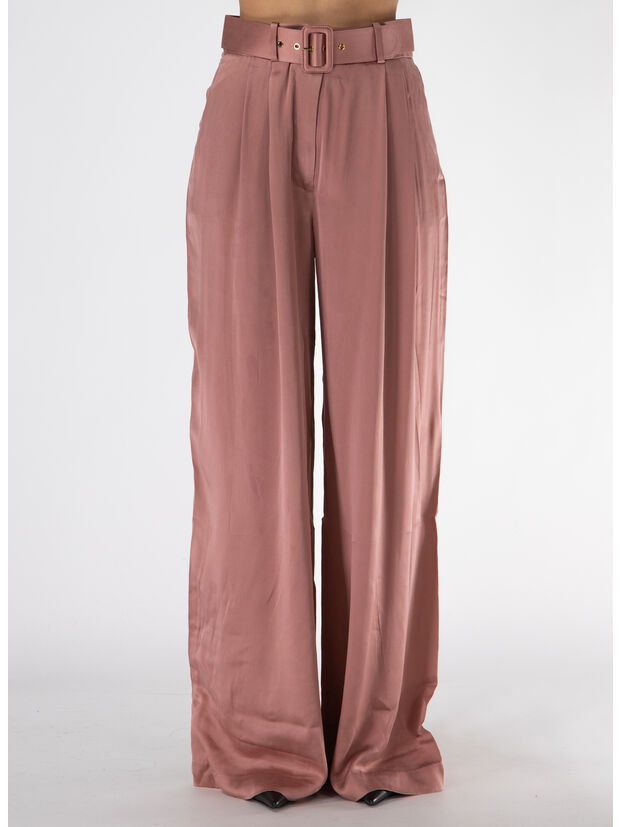 PANTALONE IN SETA CON PIEGHE, BLUSH, large