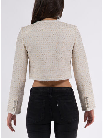 GIACCA CREAM BOUCLE, CREAM, small