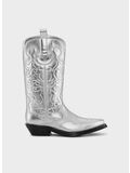 STIVALE MID SHAFT EMBROIDERED WESTERN, 018 SILVER, thumb