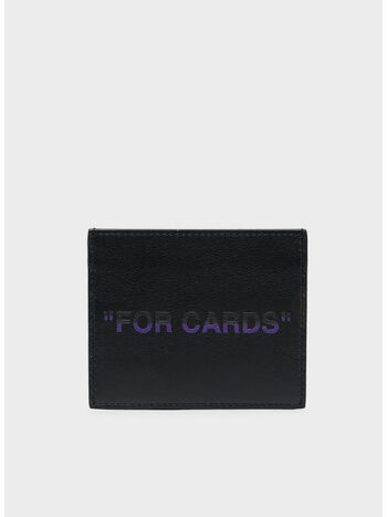 PORTACARTE QUOTE CARD CASE, 1037 BLACK PURPLE, small