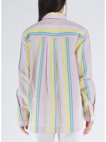 CAMICIA STRIPE COTTON, 999 MULTICOLOR, small