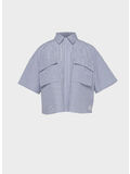 CAMICIA THOMAS MASON COTTON POPLIN, 458 L BLUE STRIPE , thumb