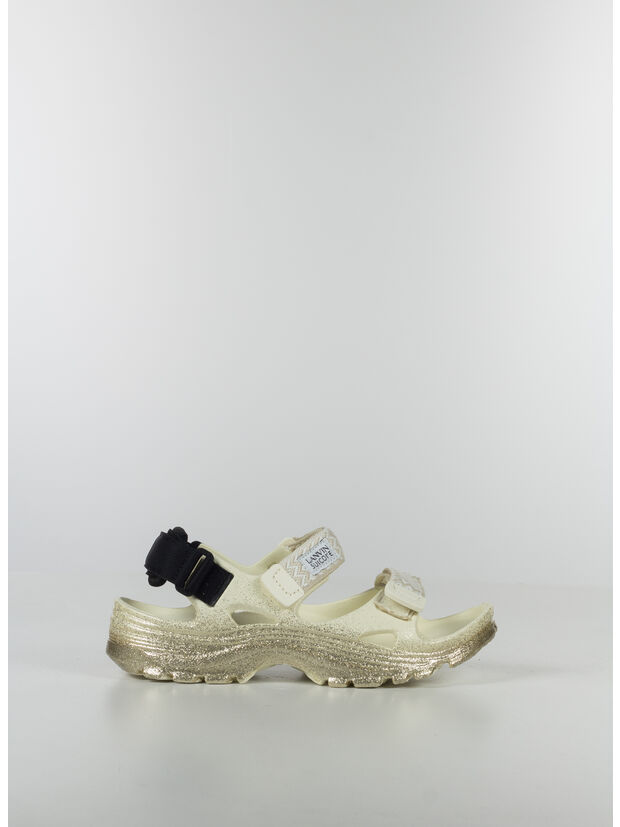 SCARPA CURB LANVIN x SUICOKE, M107 GOLD/LIGHT BEIGE, large