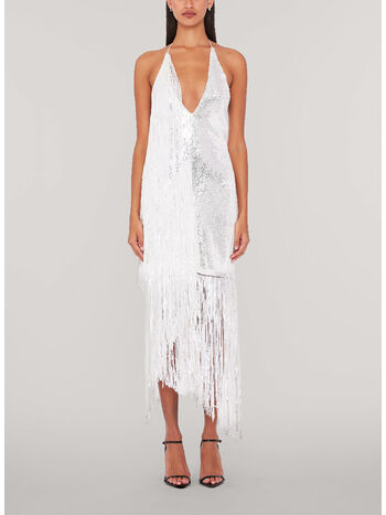 ABITO SEQUINS MINI FRINGE, 11-0601 BRIGHT WHITE, small
