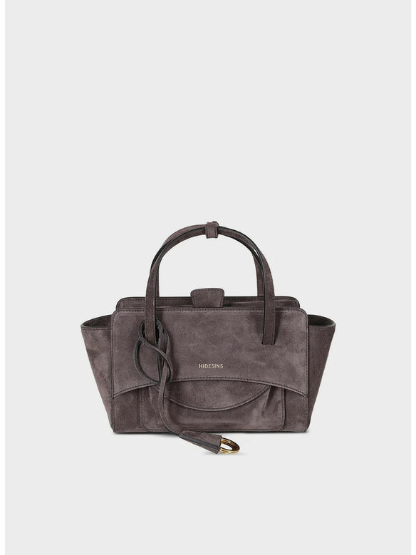 BORSA FLAP S SUEDE, SMK SMOKY, medium