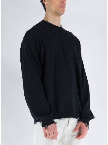 PULLOVER DISTRESSED, BLACK, small