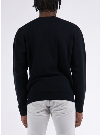 FELPA LOGO EMBROIDERY SWEATSHIRT, 999 BLACK, small