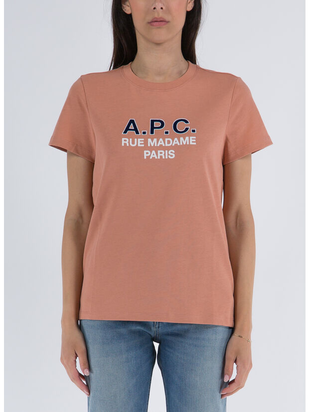 T-SHIRT APC MADAME, FAD  ROSE POUDRE, large