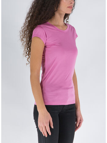 T-SHIRT SILK JERSEY FITTED, DP152 ROSEBLOOM, small