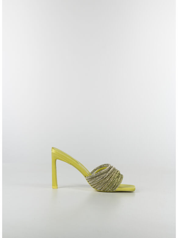SCARPA LENA CRYSTAL HEELED MULE, LIME, medium