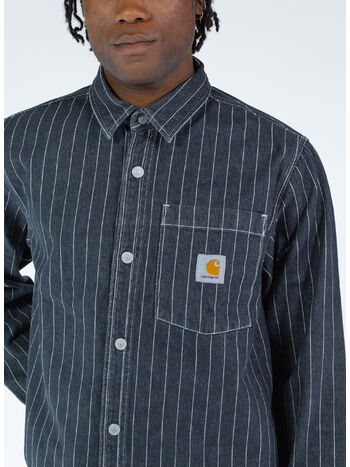 CAMICIA ORLEAN, 1XX06 BLACK/WHITE STONE, small