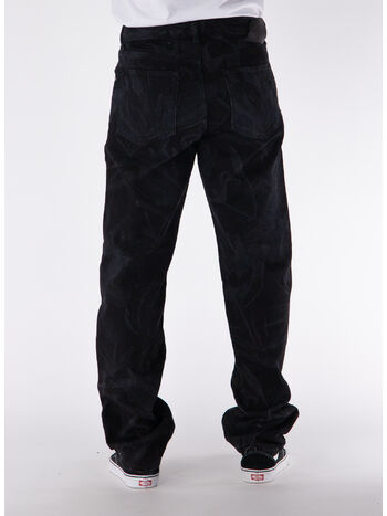 JEANS FLORAL LASER, BLACK, small