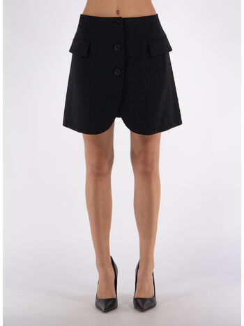 GONNA SHORT SARTORIALE, 10 BLACK, small
