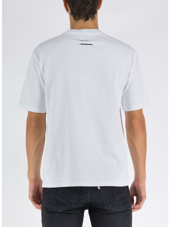 T-SHIRT GIROCOLLO, 01 BIANCO, small