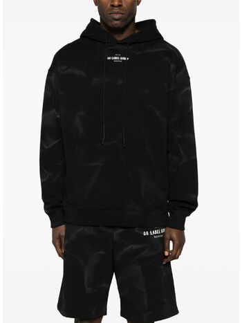 FELPA HOODIE SMOKE, P398 BLACK + 44 SMOKE PRINT, small