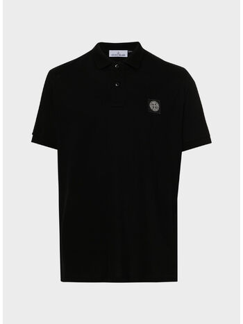 POLO IN PIQUET CON PATCH LOGO, , small
