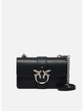 BORSA PICCOLA LOVE BAG ONE IN PELLE, Z99O NERO-OLD SILVER, thumb