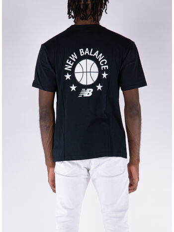 T-SHIRT HOOPS ESSENTIALS, 001 BLACK, small