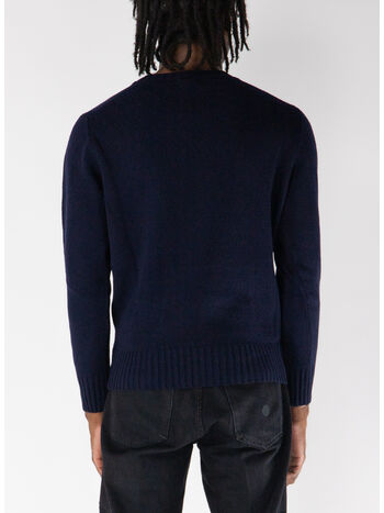 MAGLIONE GIROCOLLO AAPPIO, 21 BLU, small