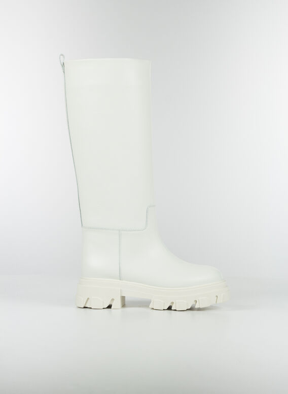 STIVALE PERNILLE TUBULAR COMBAT BOOT, B102OFFWHITE, medium