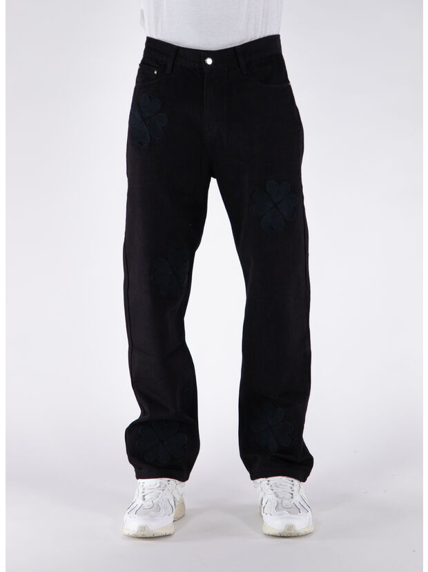 JEANS CLOVER, BLACK, large