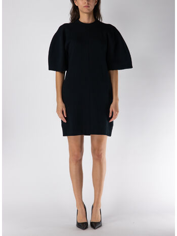 ABITO CORTO MÉLANGE, 001 BLACK, small