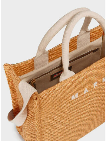 TOTE BAG PICCOLA IN RAFIA NATURALE, 00R30, small