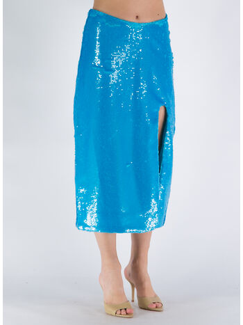 GONNA CON PAILETTES, 803 BLUE CURACAO, small