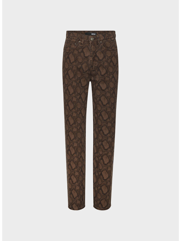 JEANS PRINTED STRAIGHT, 3074 TAUPE GRAY COMB, medium