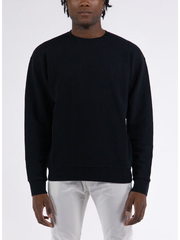 FELPA LOGO EMBROIDERY SWEATSHIRT, 999 BLACK, small