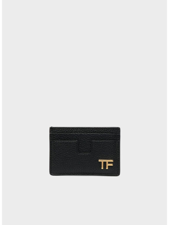 PORTACARTE SOFT GRAIN LEATHER TLINE, 1N001 BLACK, medium