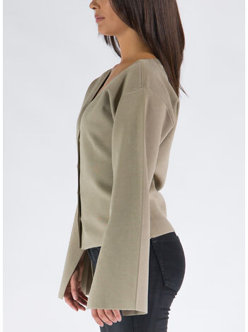 MAGLIA MARI, SILVER MINK, small