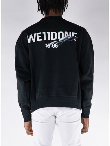 FELPA CREW WAPPEN, BLACK, small