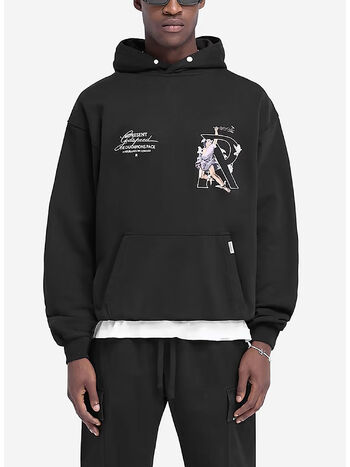 FELPA HOODIE HERMES, 01 JET BLACK, small