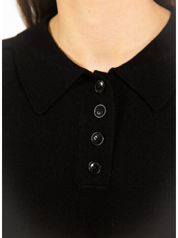 POLO KNIT CASHMERE, BLACK, small