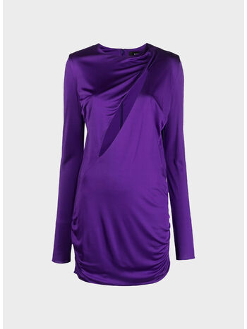 ABITO CORTO CON DRAPPEGGIO, , small