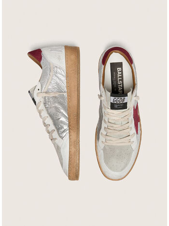 SCARPA BALL STAR PELLE, 70346 SILVER/GREY/WHITE/RED, small