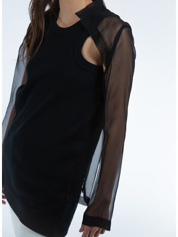 MAGLIA ML COTTON JERSEY, 001 BLACK, small