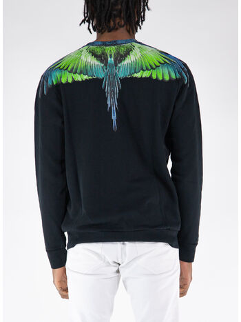 FELPA ICON WINGS, 1050 BLACK LIGHT GREEN, small