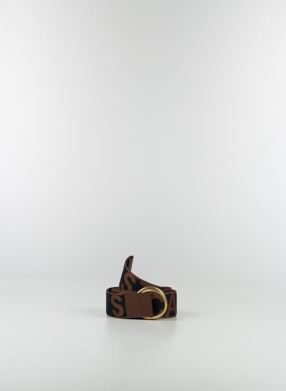 CINTURA BELT H4 ECO MONOGRAM FABRIC, 4104INKTAN, medium