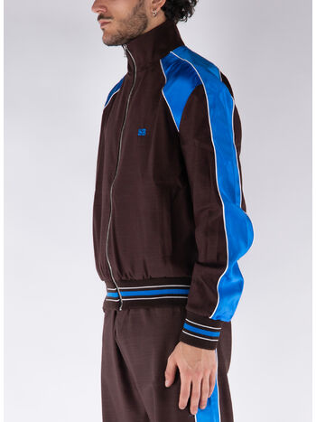 GIACCA COURAGE, 899 DARK BROWN AND BLUE, small