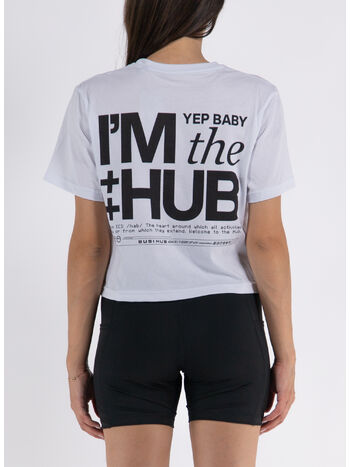 T-SHIRT CROPPED, WHITE, small