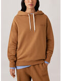 FELPA HOODIE E LOGO RICAMATO, M1HN HEAVY JERS WALNUT, thumb