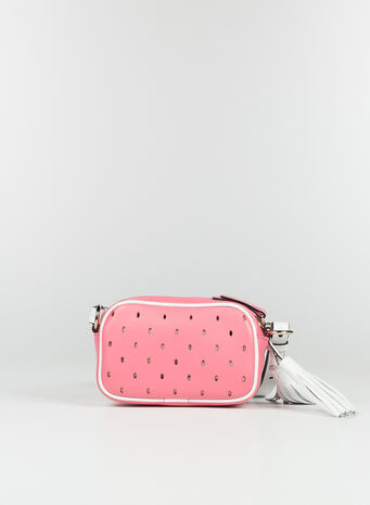 BORSA A SPALLA MINI, D19FANCYPINKBIANCO, small