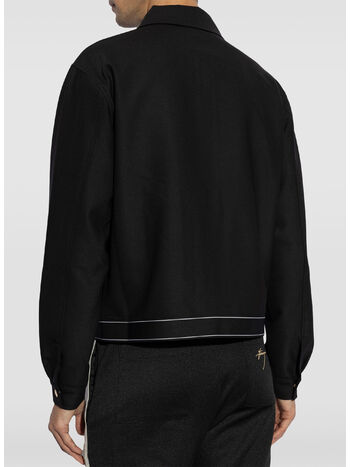 GIACCA FULL ZIP TAILORING, BLACK, small